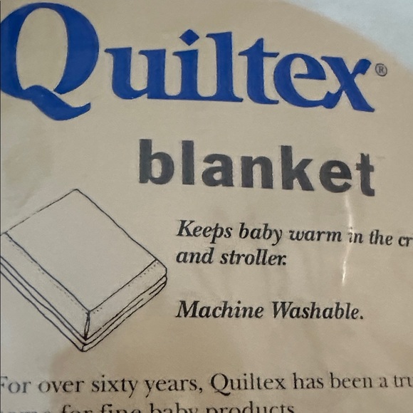 Vintage Quiltex Beatrix Potter Blanket - Yellow and Blue - Picture 9 of 9